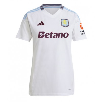 Ženski Nogometni dresi Aston Villa Gostujoči 2024-25 Kratek Rokav Ženski Nogometni dresi Aston Villa Gostujoči 2024-25 Kratek Rokav